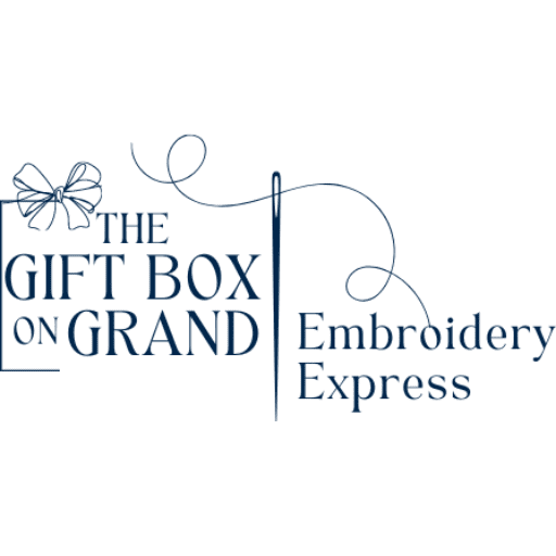 embroidery express the gift box logo